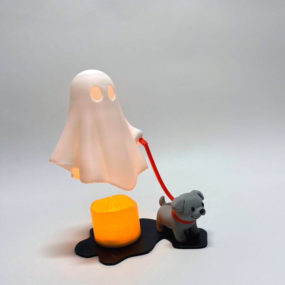 Ghost and Dog going on a walk 3D Printed